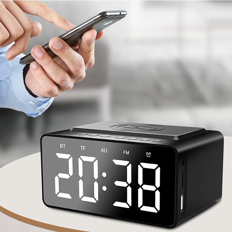 Wireless Bluetooth Speaker Subwoofer Clock Alarm Clock